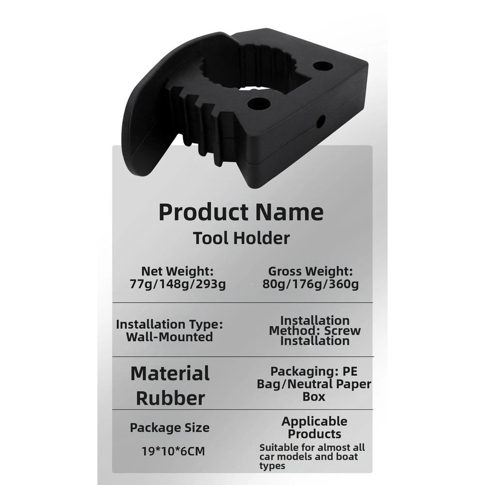 Multipurpose Rubber Clamp Holder / 3 to 4 cm / Cars RVs ATVs