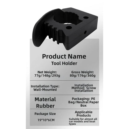 Multipurpose Rubber Clamp Holder / 3 to 4 cm / Cars RVs ATVs
