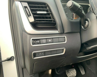 Silver Headlight Switch Button Cover 2 x For Nissan Rogue (2021-2023)