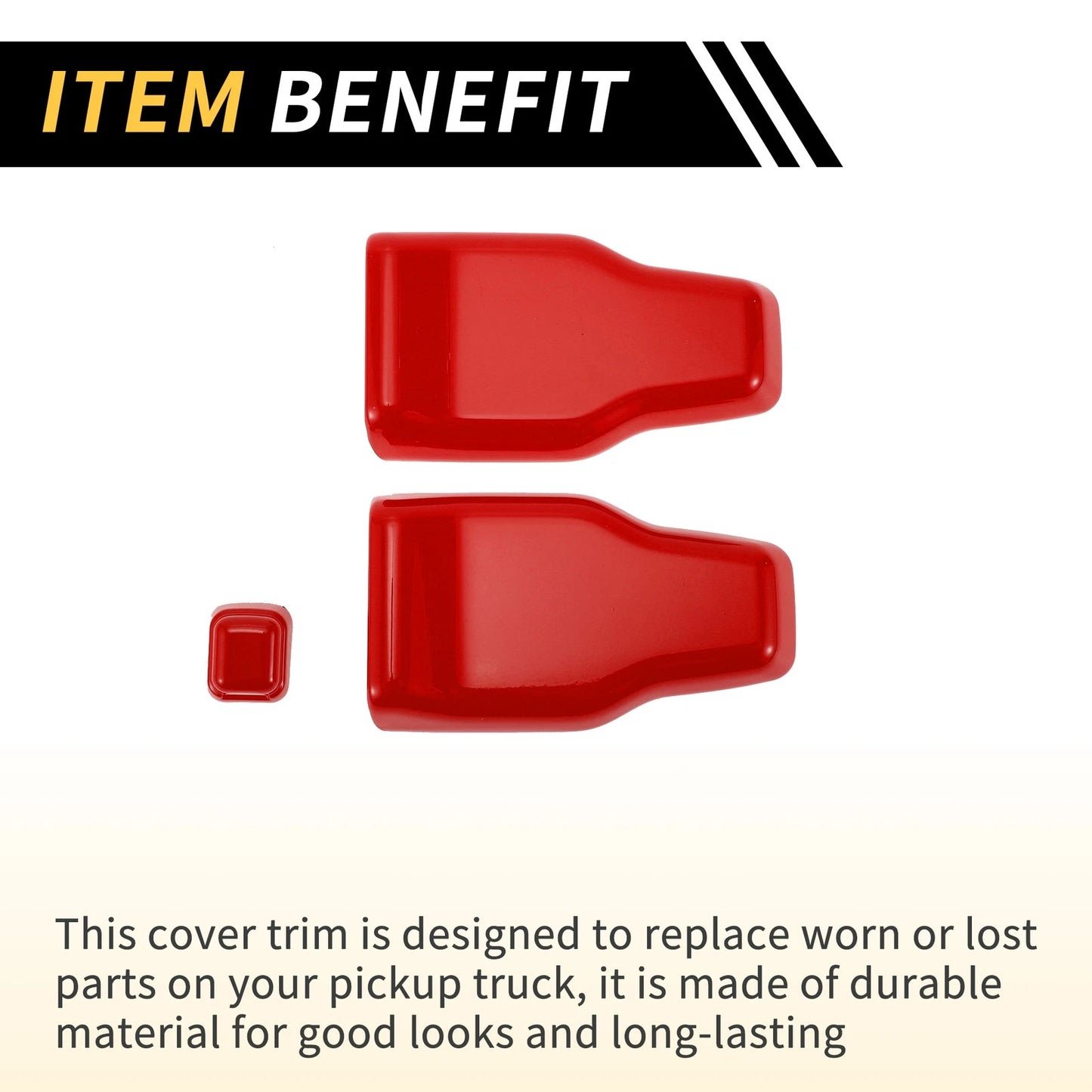 Rear Tail Door Window Hinge Wiper Nozzle Cover Trim for Jeep