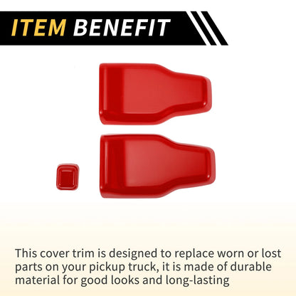 Rear Tail Door Window Hinge Wiper Nozzle Cover Trim for Jeep