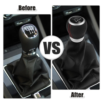 Suede Black 6 Speed Manual Gear Shift Knob for Subaru Impreza WRX STI (09-21)
