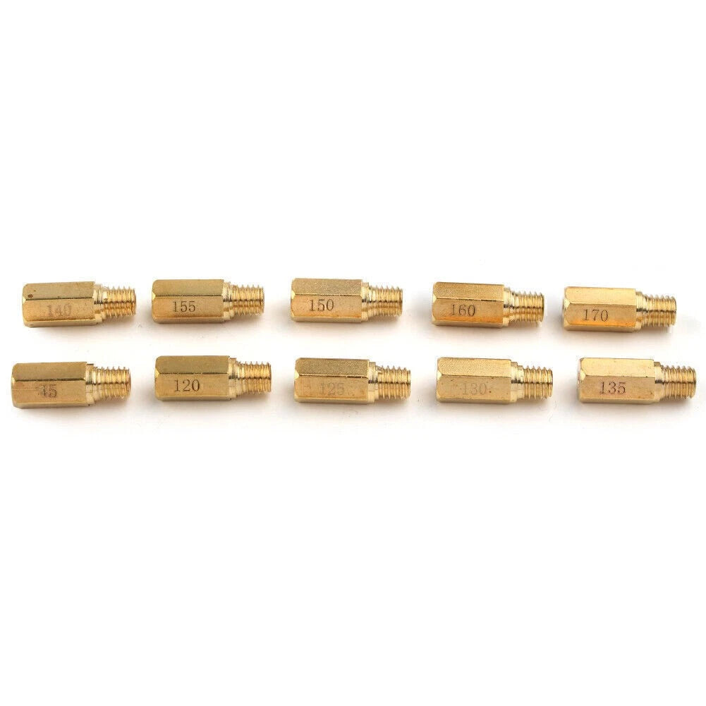 10 x Carburetor Main Jets Kit for PWK Mikuni OKO KOSO (120-170)