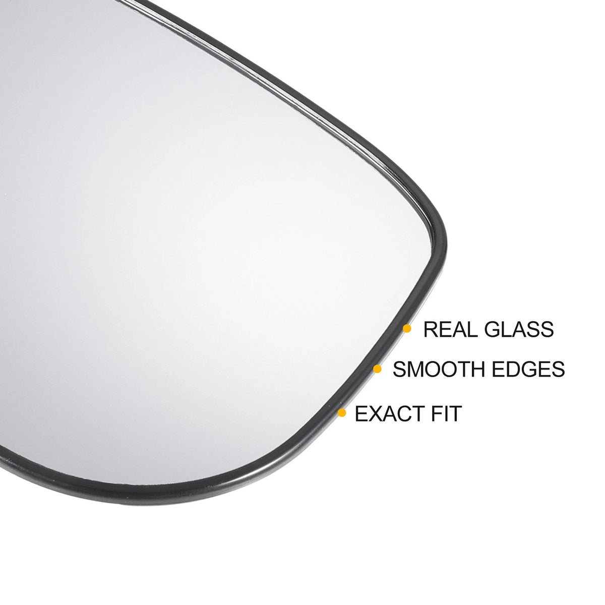 Left Side White Mirror Glass w/ Back Non-heated for Honda Fit Jazz (09-13)