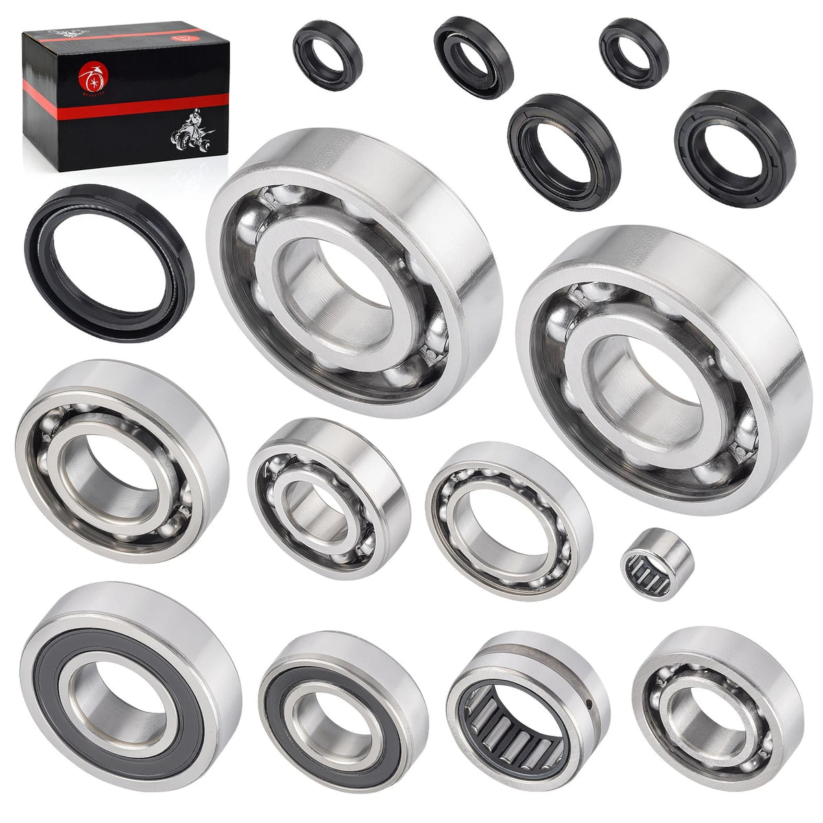 Crankshaft Transmission Bearings with Seals Kit for Yamaha WR400F (1998–2000)