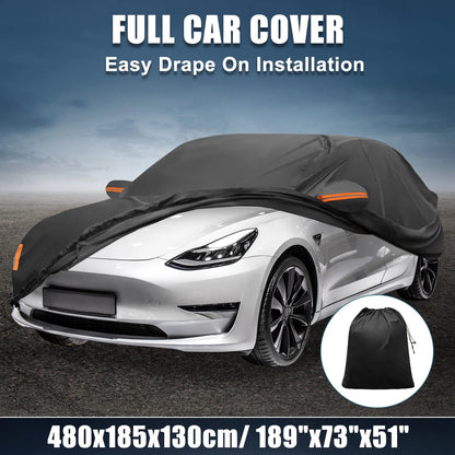 Waterproof 210D-PU Oxford Car Cover for Tesla Model 3 (2017-2023)