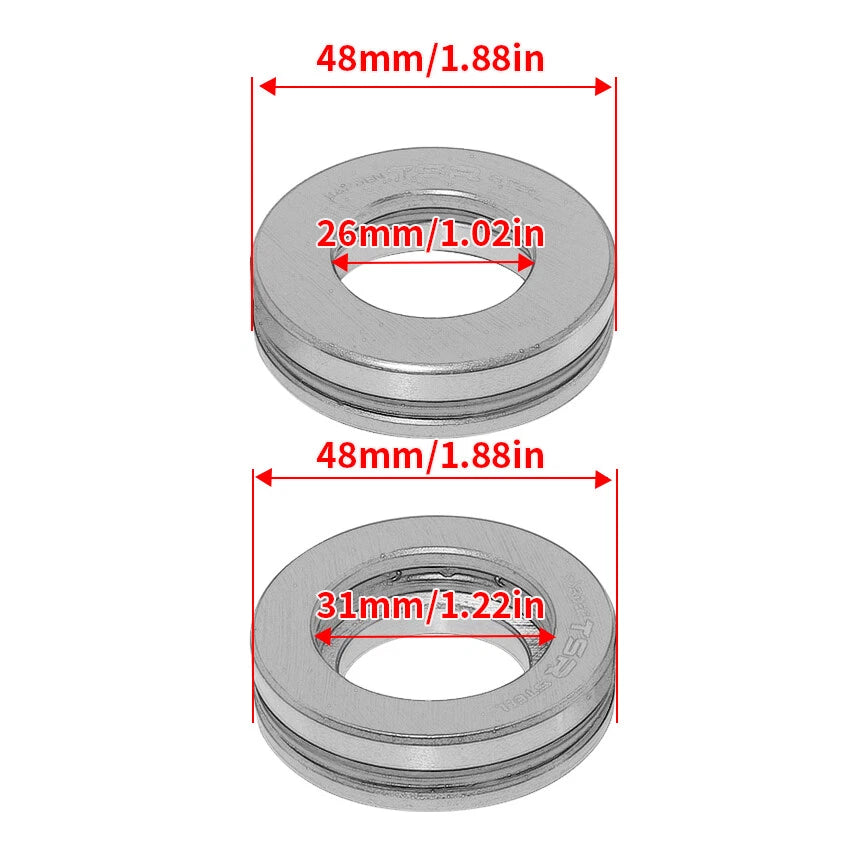 Steering Head Bearing Kit for Yamaha RZ250 SRV250 YX600 YB100 FJ600 RD200 FZR250 (1980-1999)