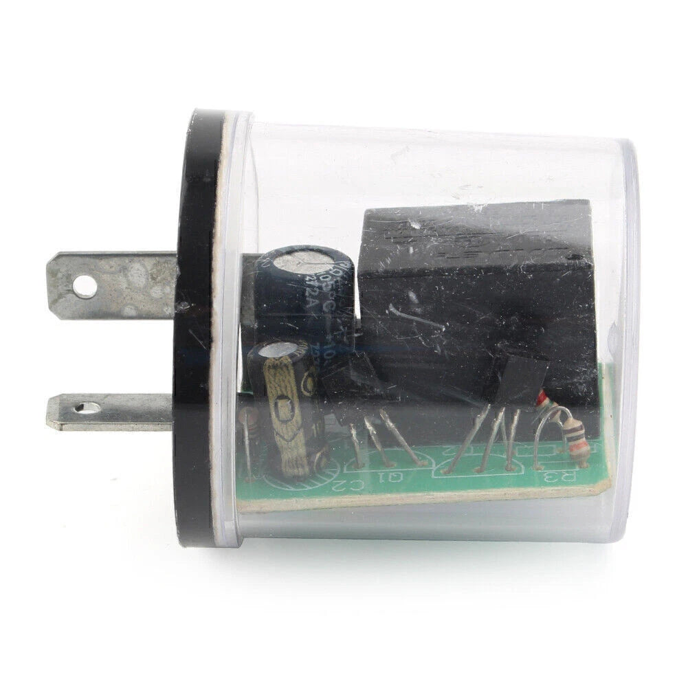 Universal 2 x PIN Turn Signal LED Flasher Blinker Relay for Waterproof 12V