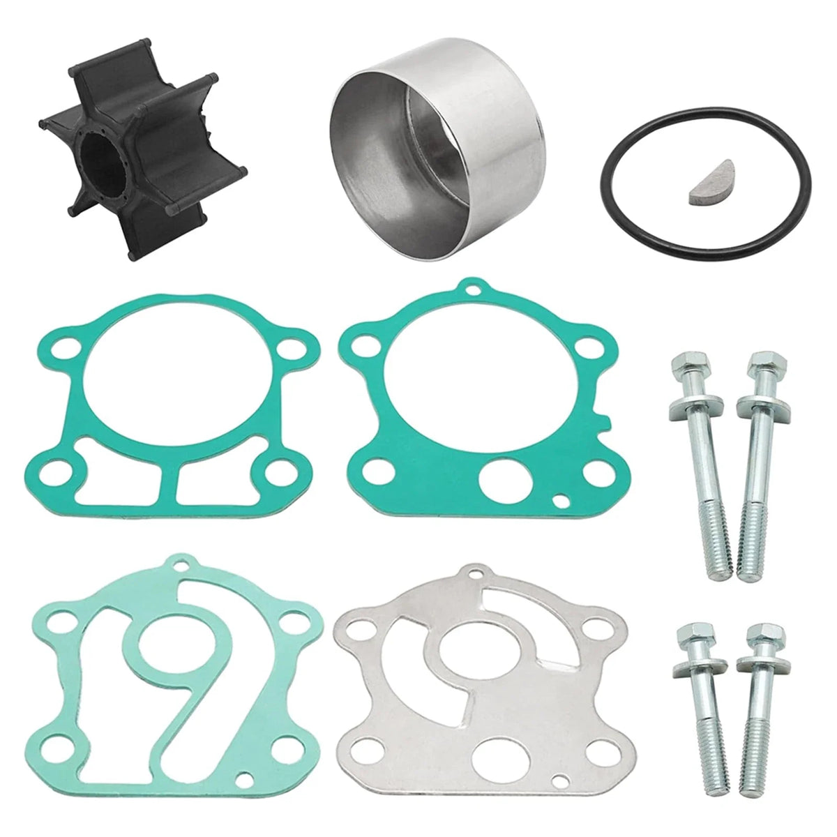 Water Pump Impeller Repair Kit for Yamaha Outboard 2-Stroke 60-90HP