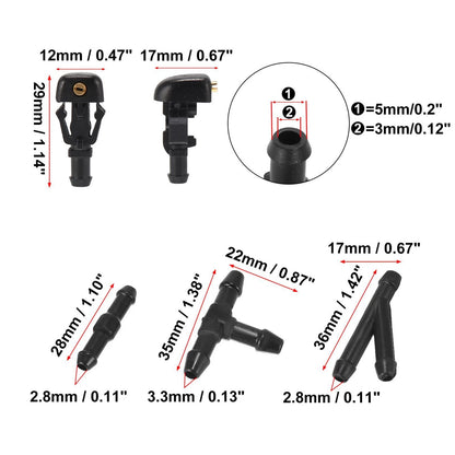 Windshield Washer Nozzles Kit for Ford Econoline (2008-2013)