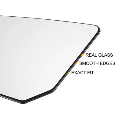 Left Side White Mirror Glass with Heated for GMC Acadia Chevrolet