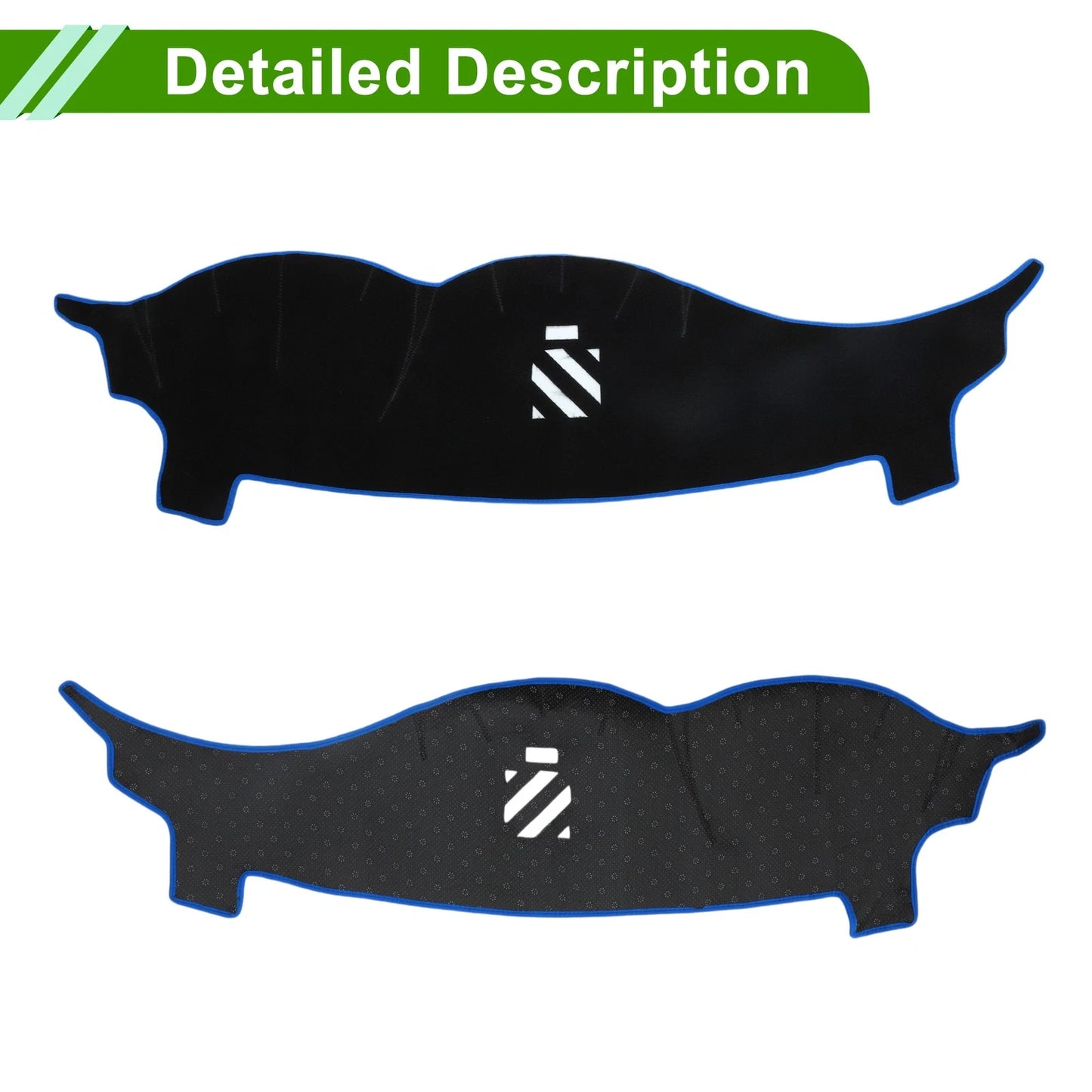 Dash Cover Mat for Infiniti EX25 (2013-2015) Black Blue Sticker