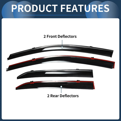 Window Deflectors 1 Set for Toyota Corolla (2009)