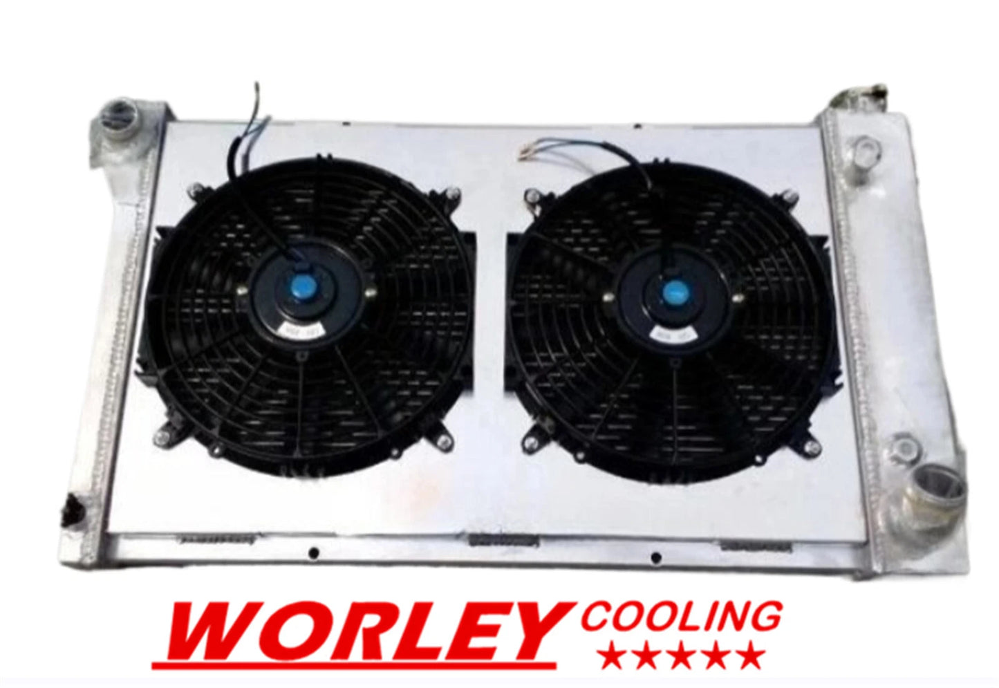 44mm 3 Row Aluminum Radiator & Fan for 67-72 Chevy C/K Pickup Truck V8