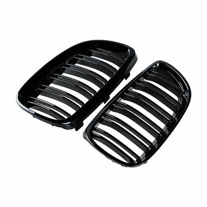 Gloss Black Front Kidney Grille for 2006-2013 BMW E92 E93 M3 (2006-2013)