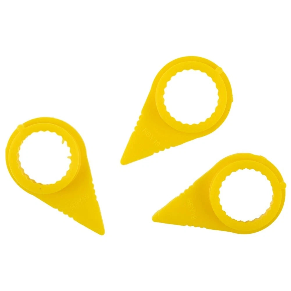 25 x 19mm Yellow Wheel Nut Indicators for Truck Safety