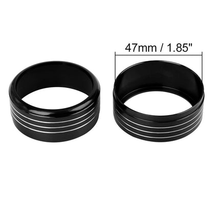 3 x Black AC Climate Control Knob Covers for Subaru Impreza WRX/STi (2008-2014)