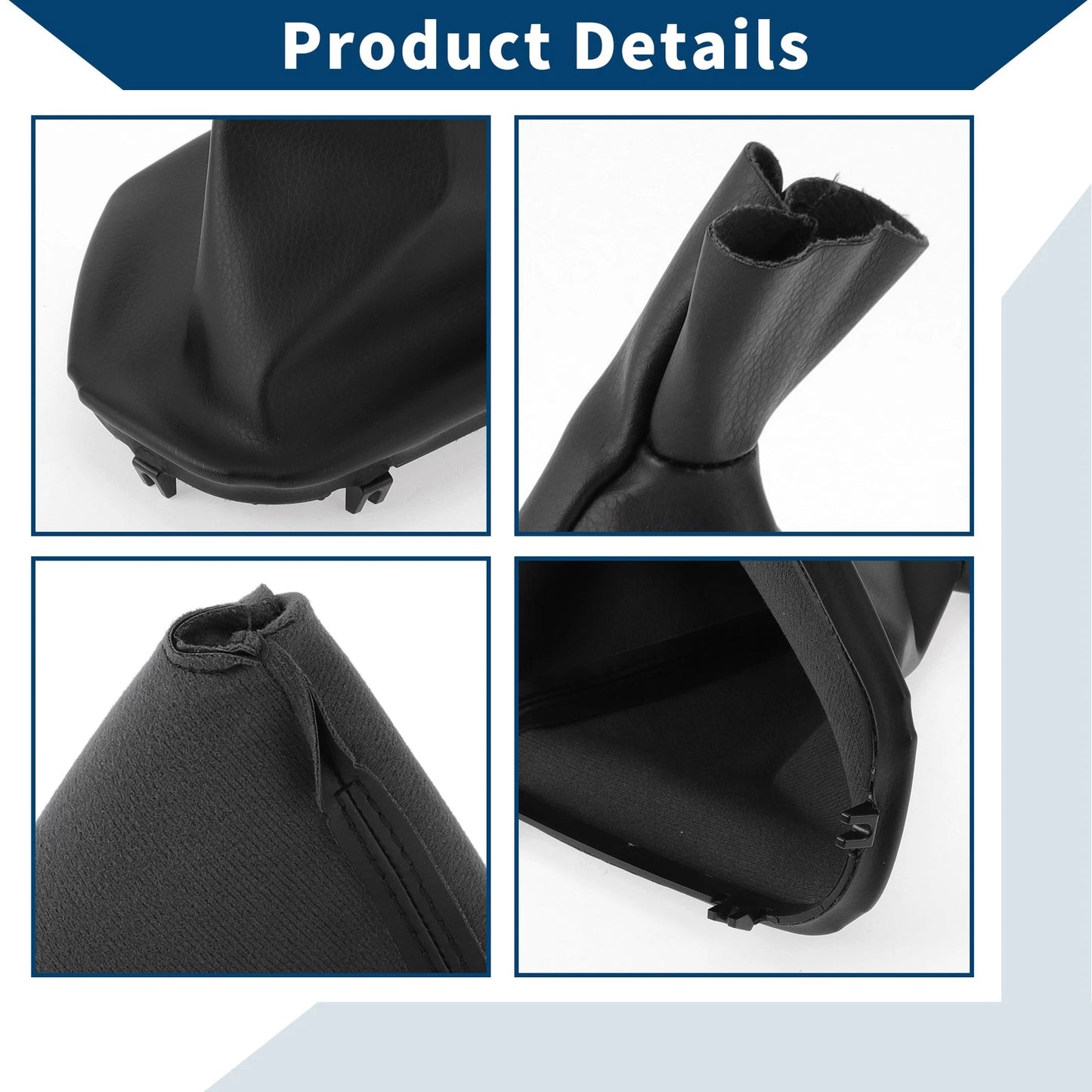 1 x Gear Shift Stick Gaiter Black Leather for BMW E39 (1995 - 2004)