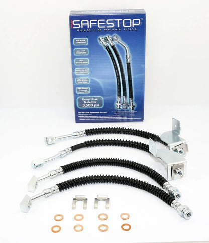 4 x Brake Line Kits for Falcon/Fairmont AU1 Sedan (IRS, Traction) (1998-2000)