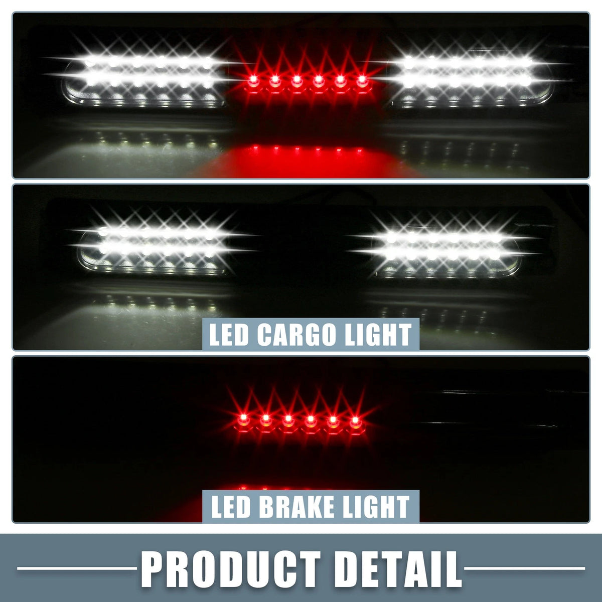 High Mount Stop Light for Ford F150 Black Housing Smoked Lens (2004-2008)