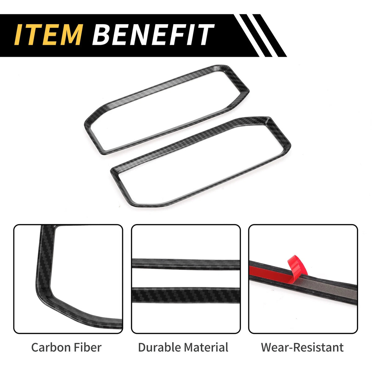 Carbon Fiber Seat Adjustment Button Panel for Toyota Tundra (2022-2024)