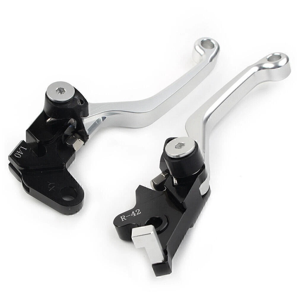CNC Silver Pivot Clutch Brake Levers for Suzuki DRZ400S/SM/E (2000-2022)