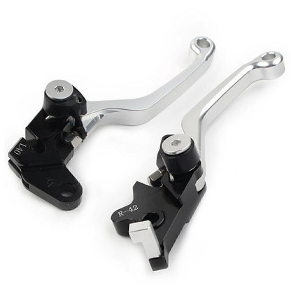 CNC Silver Pivot Clutch Brake Levers for Suzuki DRZ400S/SM/E (2000-2022)