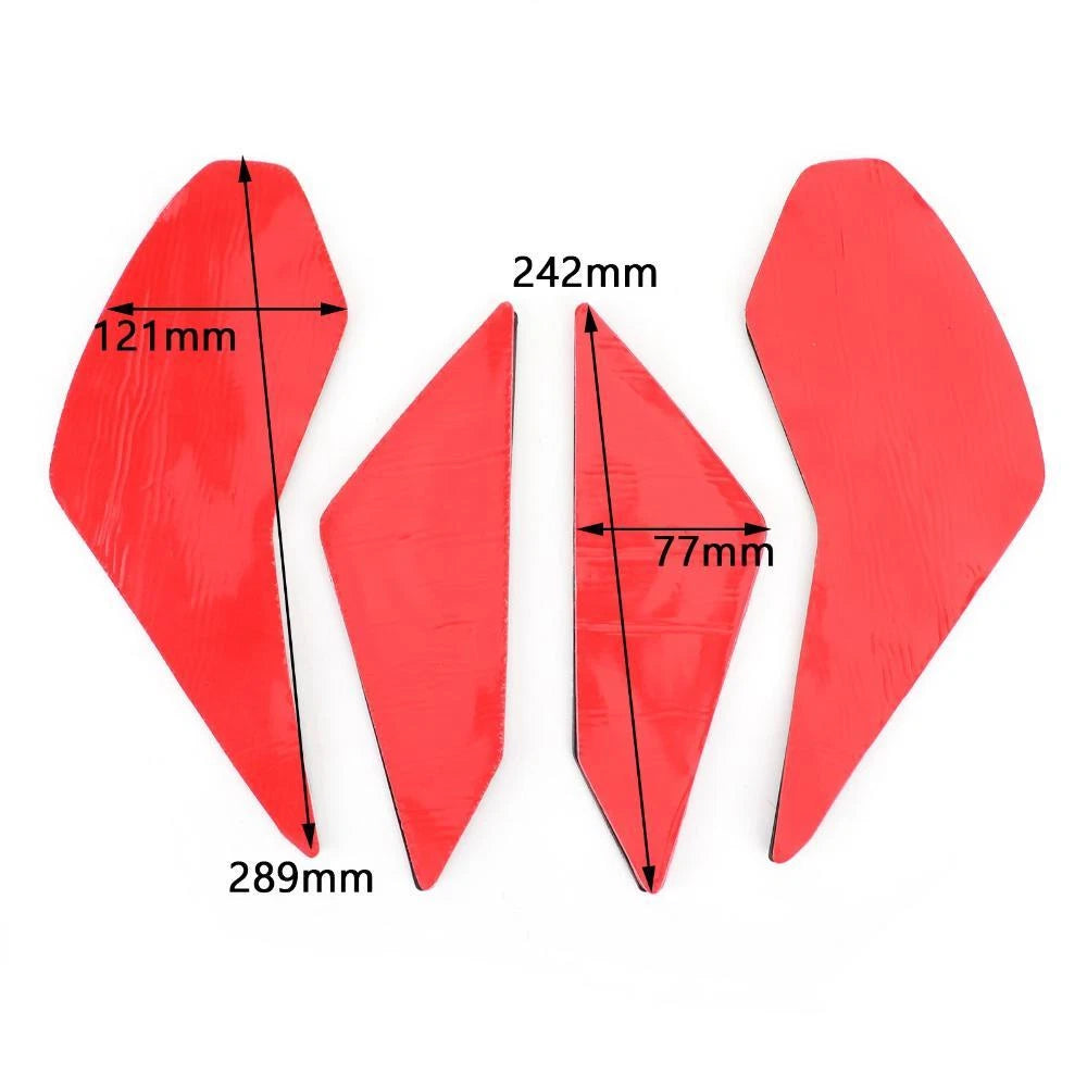 4 x Knee Pads Tank Side Protection for Honda CBR500R (2019-2021) Black
