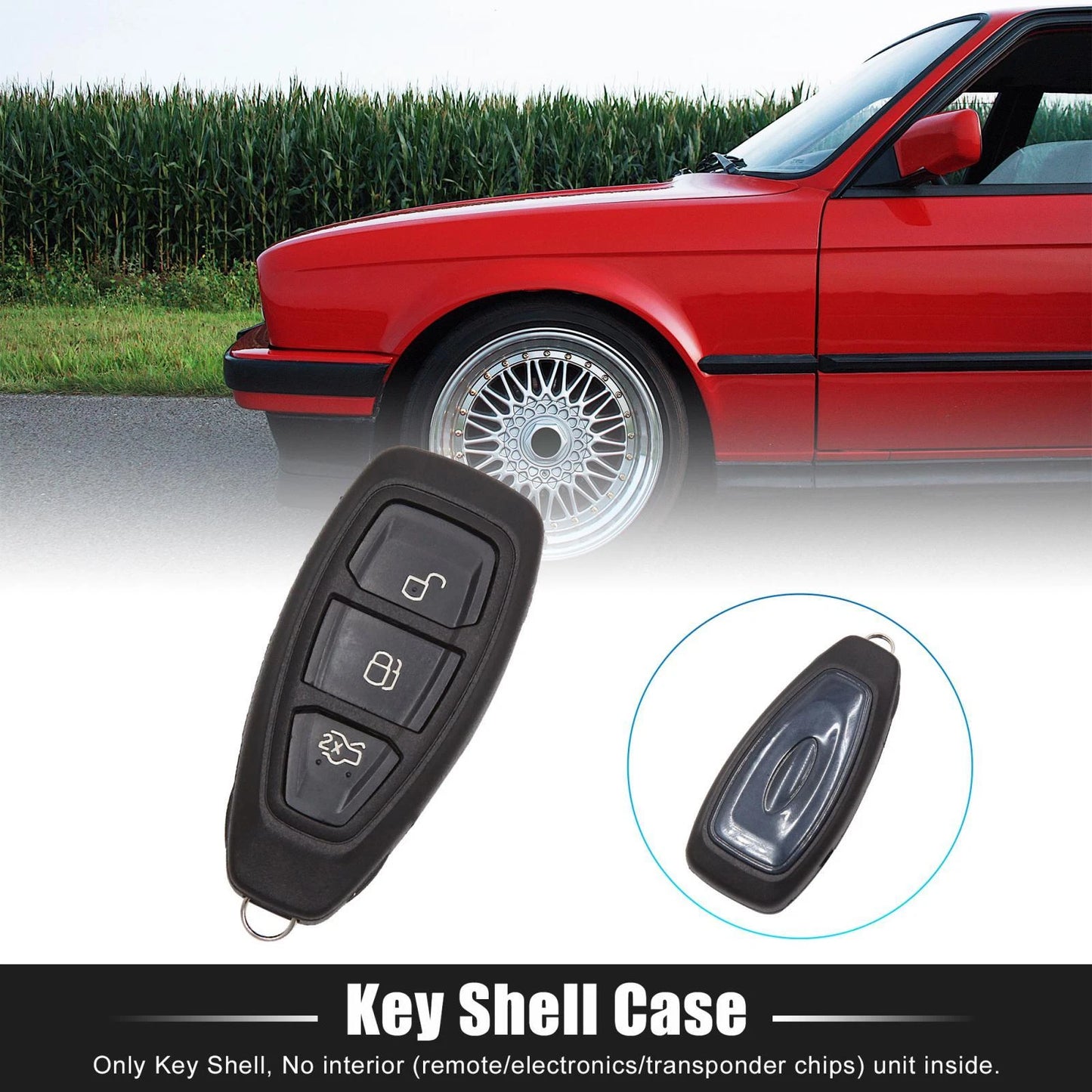 Car Replacement Key Shell Case for Ford Focus Fiesta Kuga Mondeo 3 Button