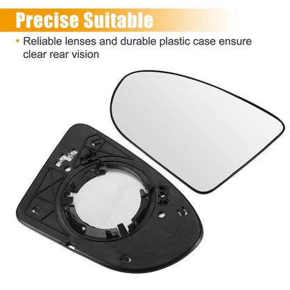 Heated Left Side Rearview Mirror Glass for Nissan Qashqai (2007-2013)
