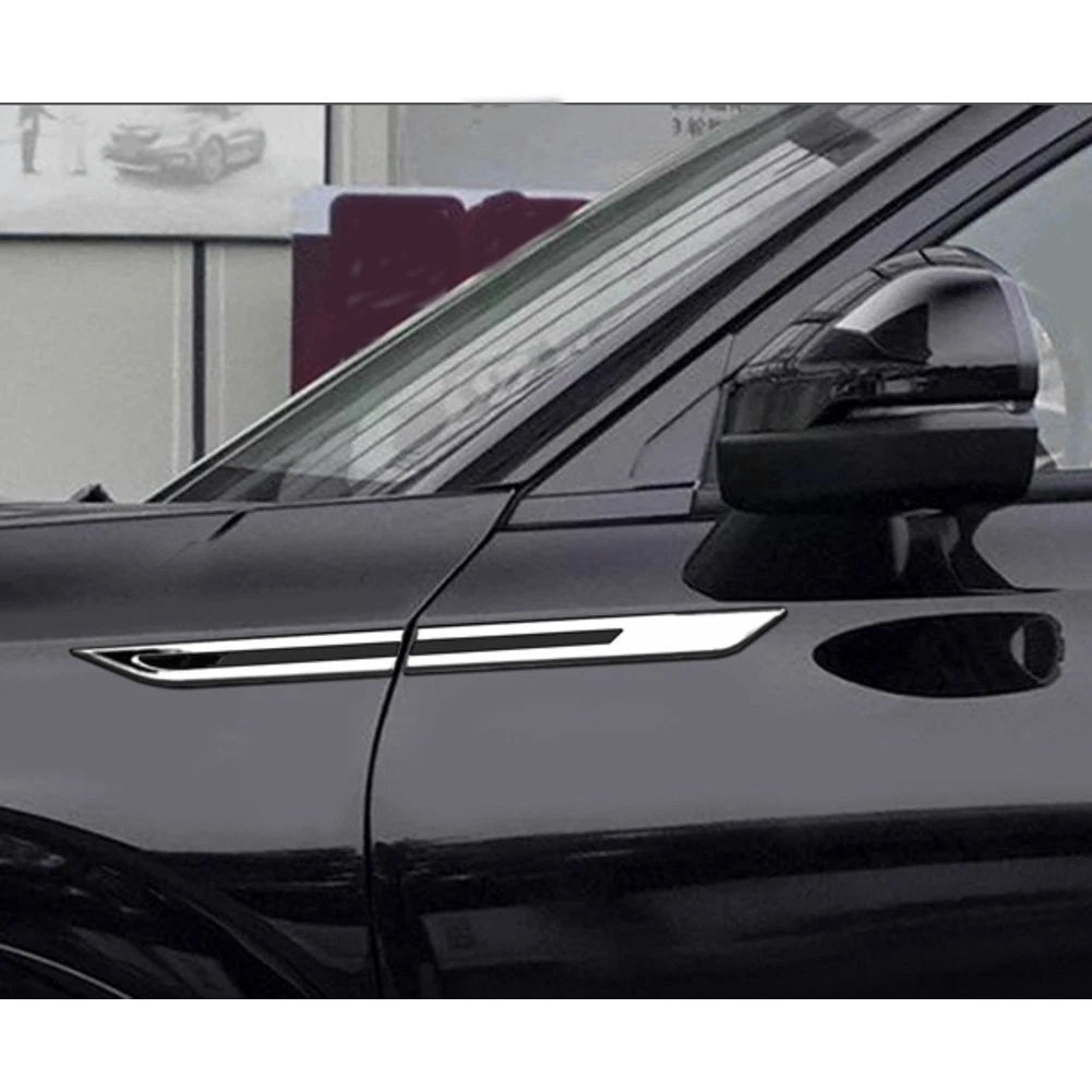 4 Pcs Car Front Door Side Panel Fender Sticker Covers for Universal Models