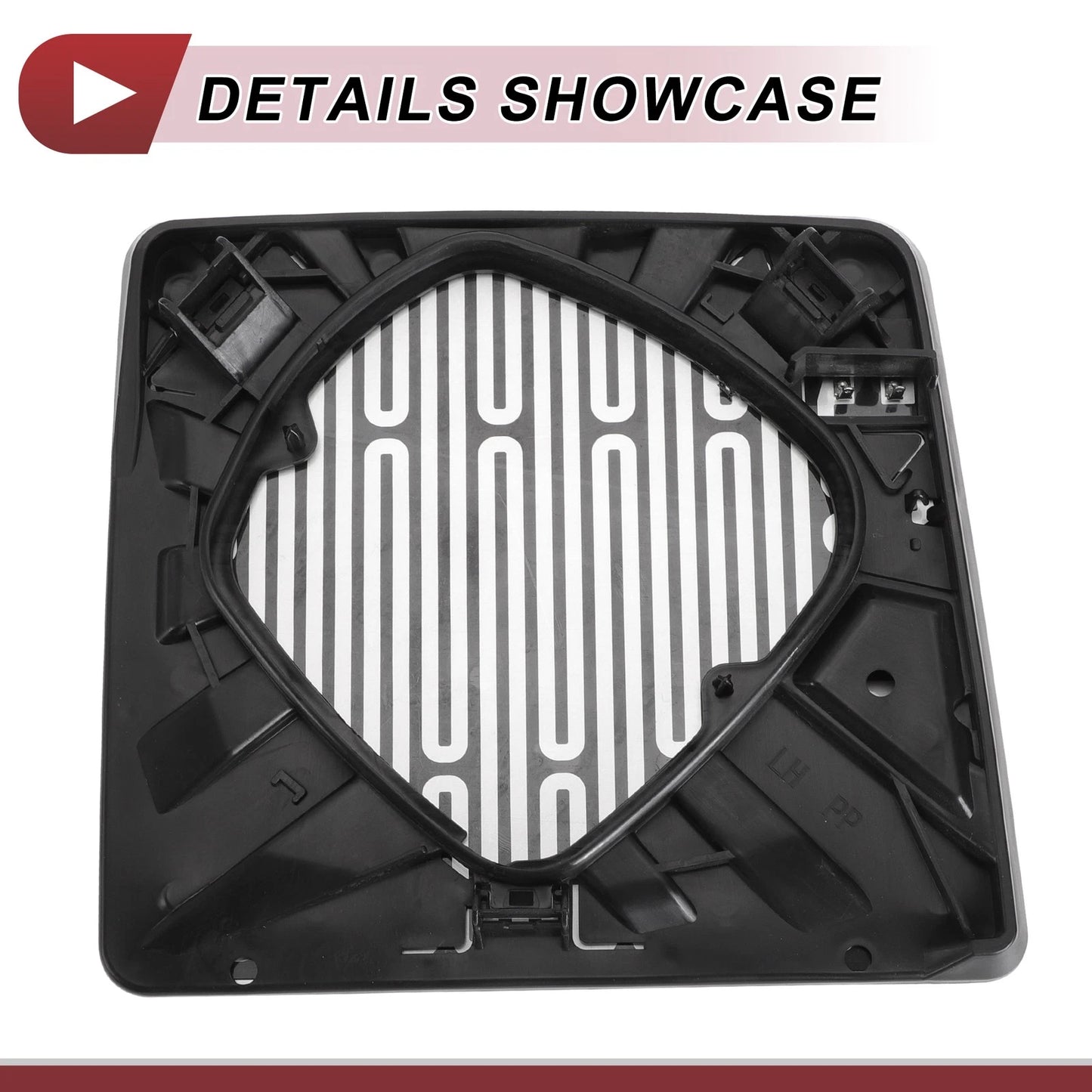 Heated Left Driver Side Tow Mirror Glass for Ford F250 (2017-2023)