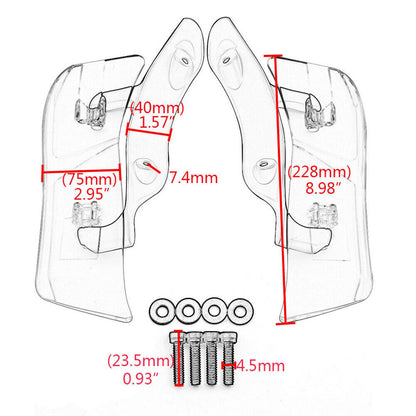 Adjustable Upper Fairing Crosswind Deflector for Road Glide (2015-2020)