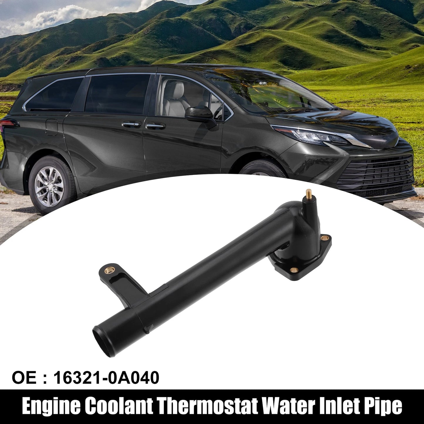 Engine Coolant Thermostat Water Inlet Pipe for Lexus Toyota