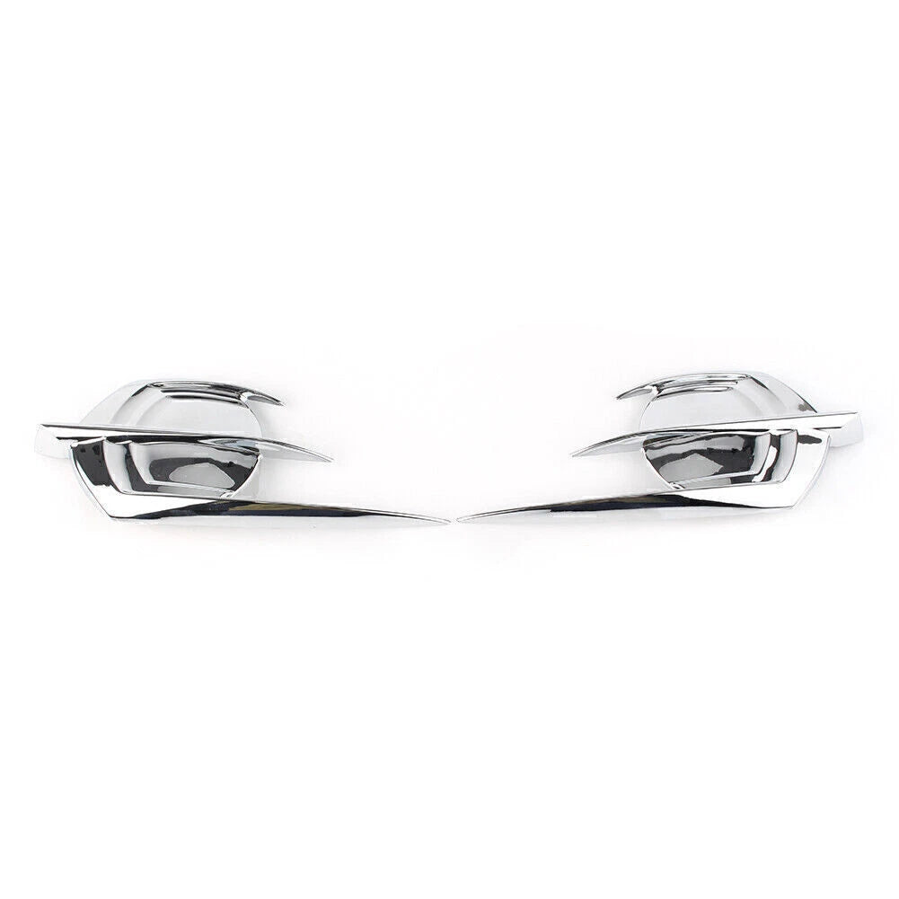 2 x Chrome Falcon Emblem Fairing Covers for Honda Goldwing GL1800 (2012-2017)