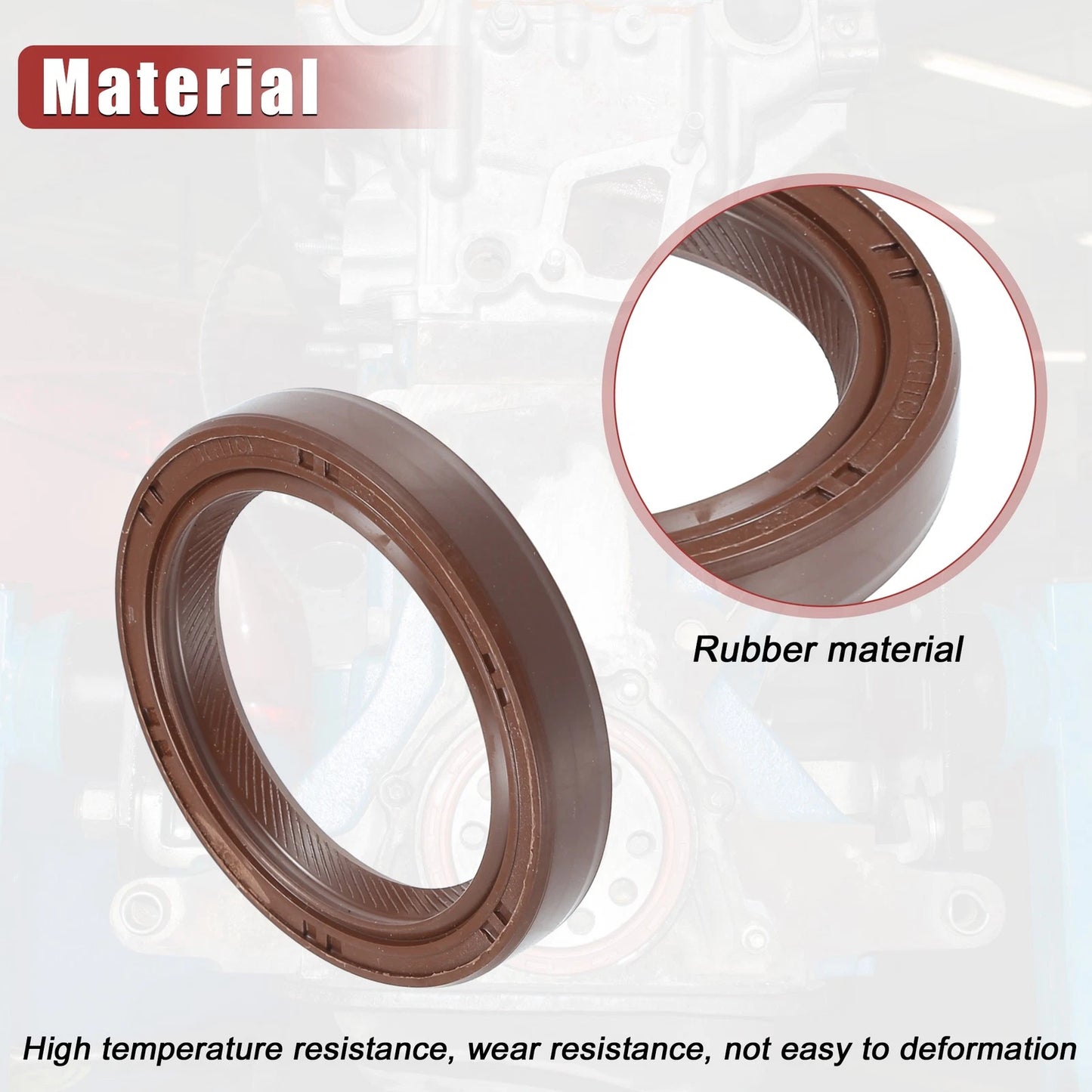 2 x Engine Crankshaft Oil Seals for Honda CR-V (1997-2000)