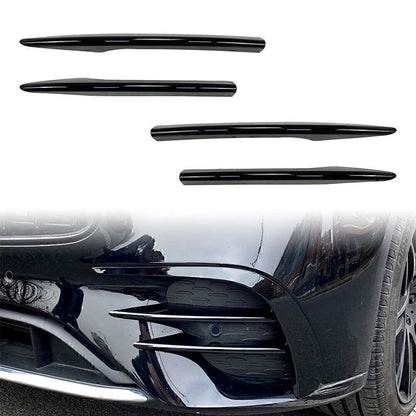 4x Fog Light Cover Trim for Mercedes Benz E-Class W213 (2021+) Black