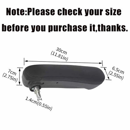 Front Right Seat Armrest for Fiat 500 Black (2016-2019)