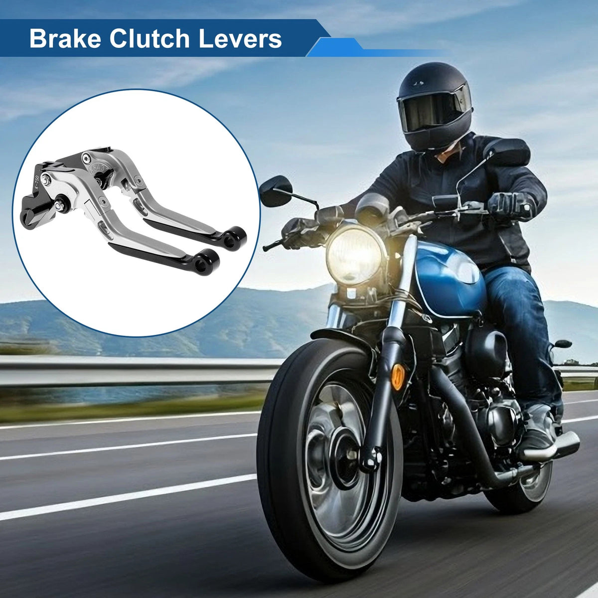 Levers / 2 x Short & Long Brakes Clutch for Kawasaki Z1000SX (2017–2020)