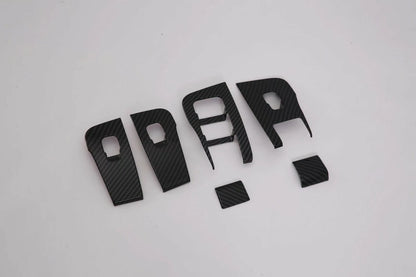 Window Lift Switch Panel Carbon Fiber Cover Trim for Tesla Model Y (2020-2023)
