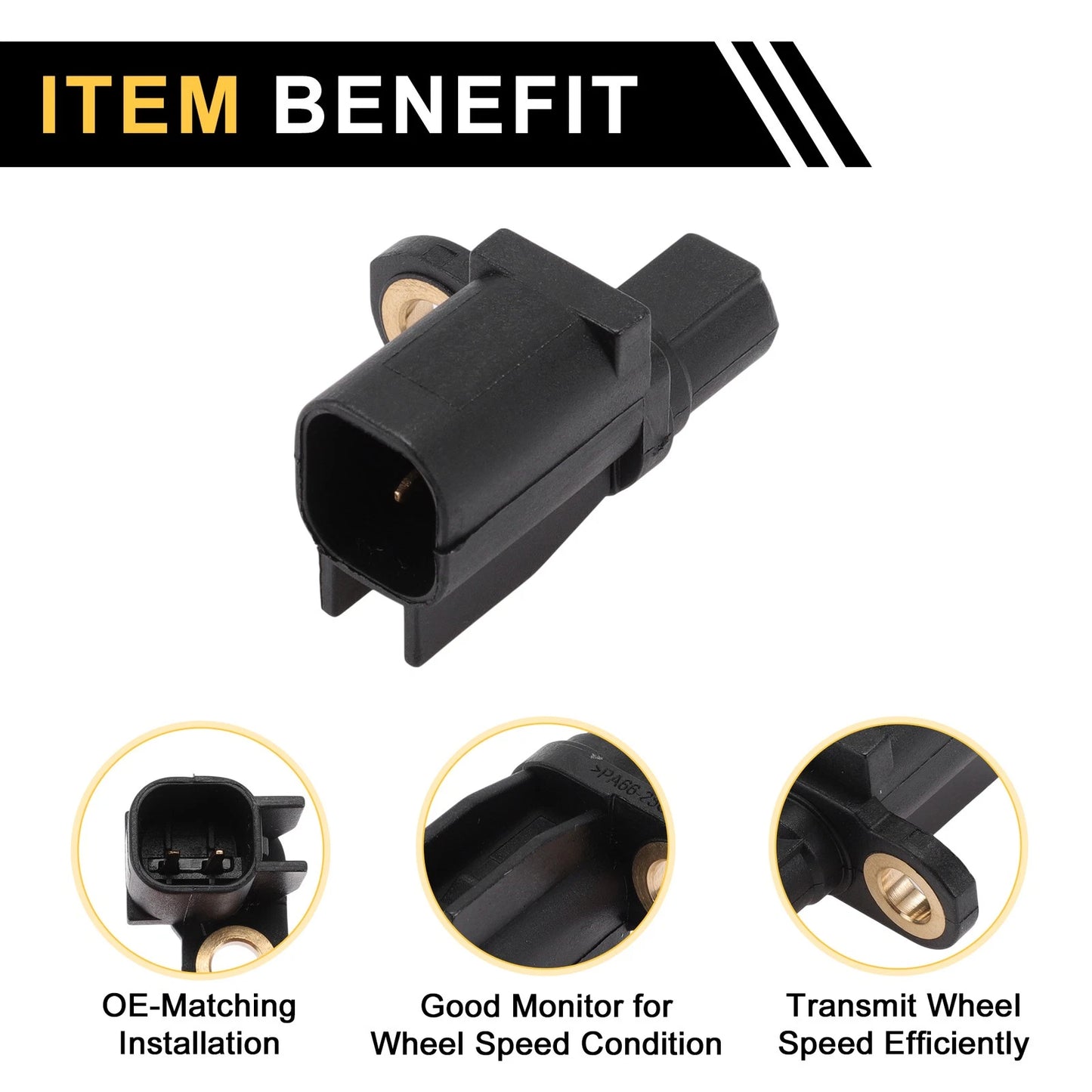 ABS Wheel Speed Sensor for Ford Focus (2012-2018) 1 x Left/Right Rear