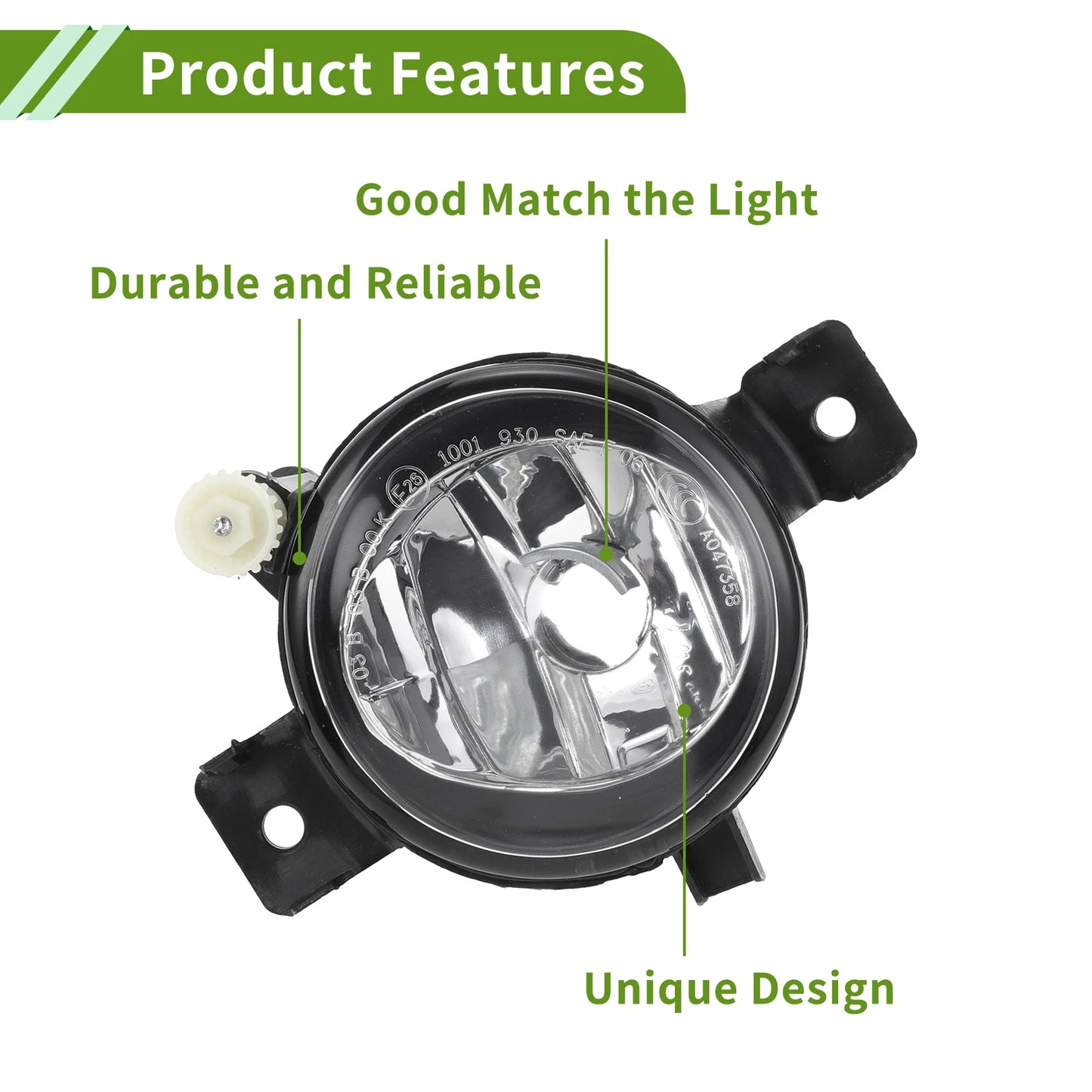 Left Fog Light Grill for BMW X5 2011-2013 (1 x Clear, Black)