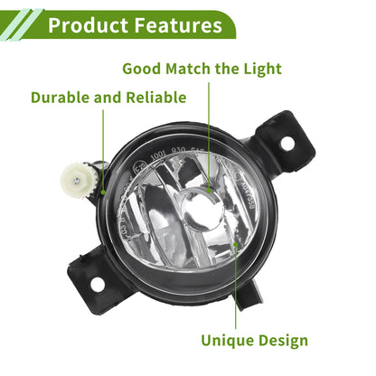 Left Fog Light Grill for BMW X5 2011-2013 (1 x Clear, Black)