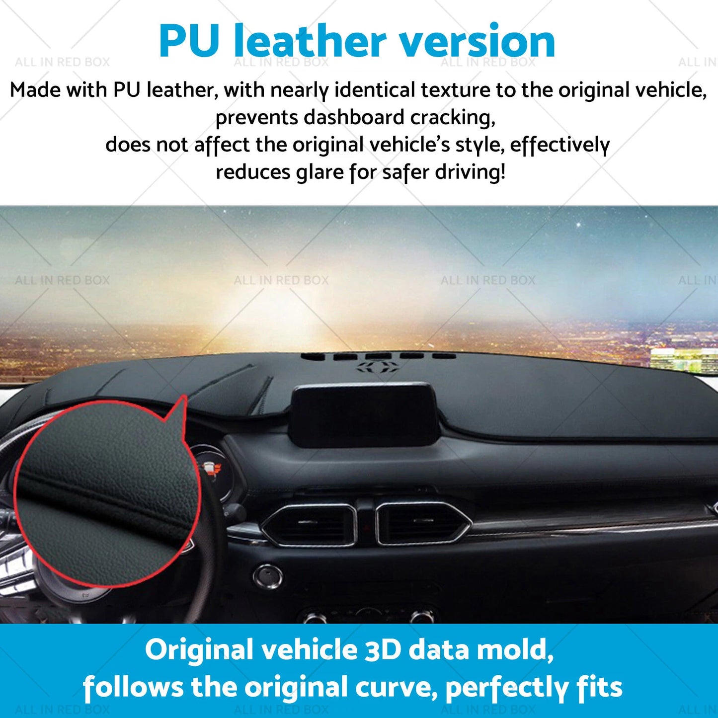 Dash Mat Microfiber Leather Anti-Slip for BYD Seal (2023-On)
