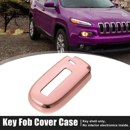 TPU Key Fob Cover Case for Jeep Grand Cherokee (2014-2021) - Pink Protector