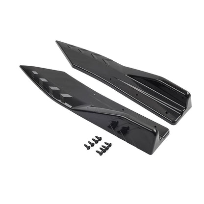 Blk Universal Rear Bumper Strip Lip Spoiler Diffuser Protector for Car