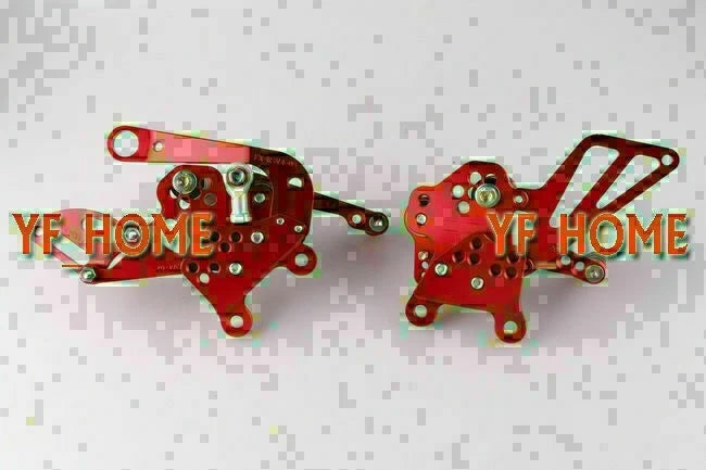 Rear Set Foot Pegs for Aprilia RSV4 2009-2014 - Red ()