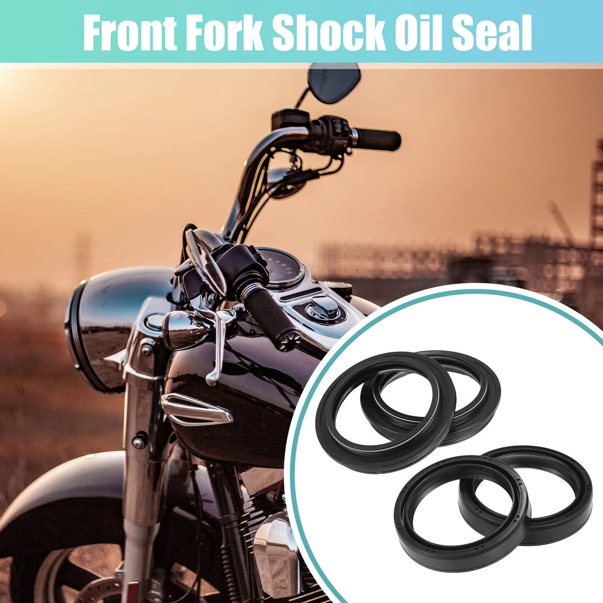Set 48mmx61mm Front Fork Oil Dust Seal for Yamaha FJR1300