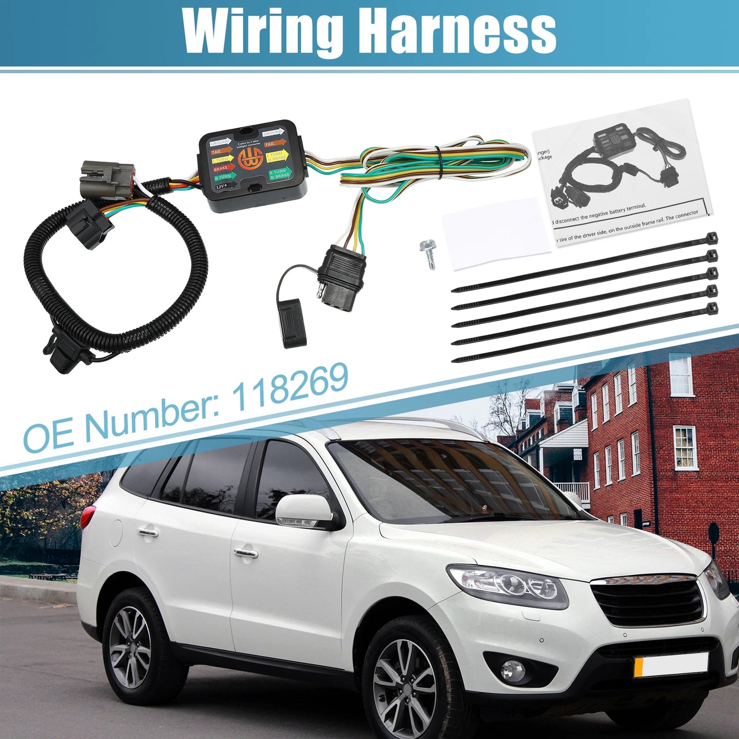 4-Pin Trailer Wiring Harness for Kia Sorento (2011-2020)