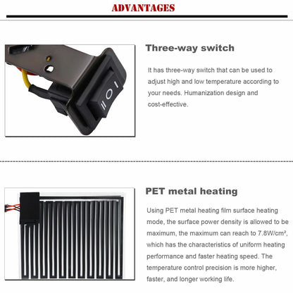 Heated Handlebar Grips for Motorcycle Universal (F2) (2020-2023)